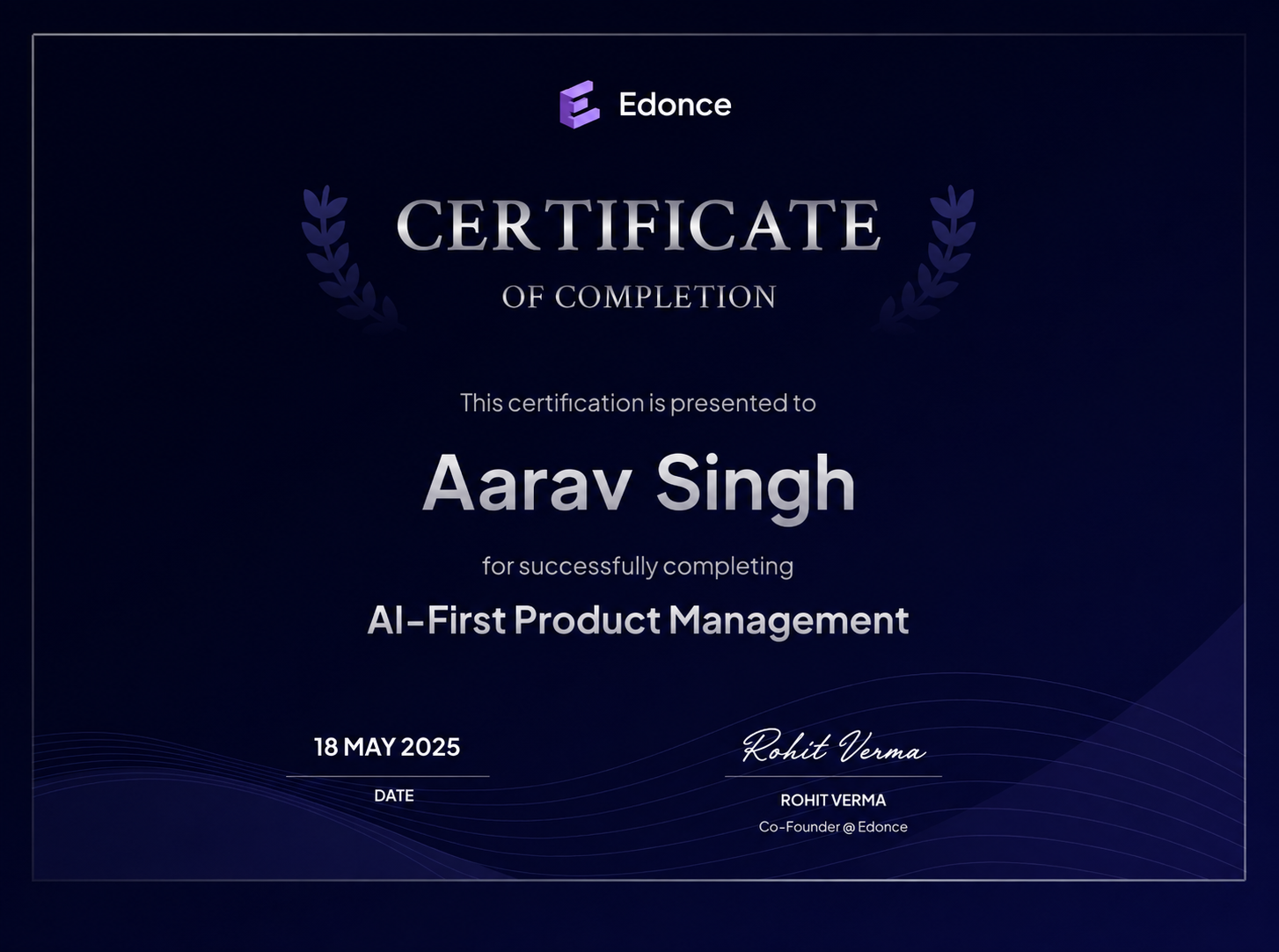 Credential of Expertise Certificate